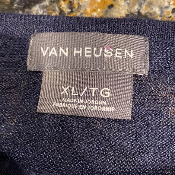 D womens Van Heusen floral long tulip sleeve stretch regular size top XL - Picture 3 of 4